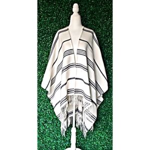 J. Crew Reversible blanket poncho